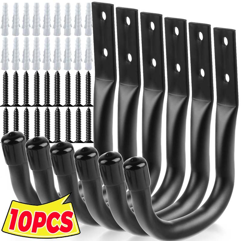 Screw Organizer Kit - Double-holes Hooks with Screws Hardware Support