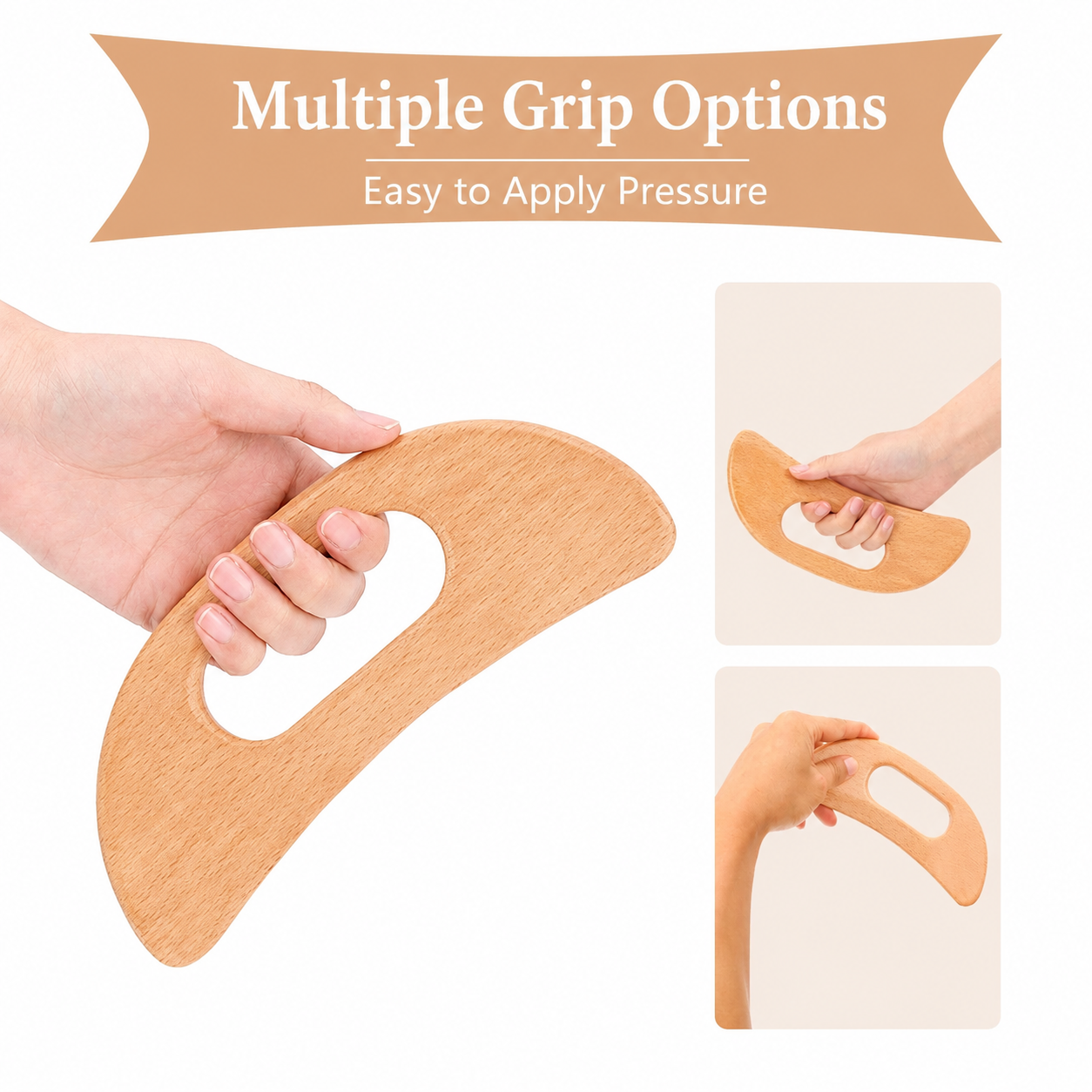 Tools Qa - QA Wooden Gua Sha Massage Tool