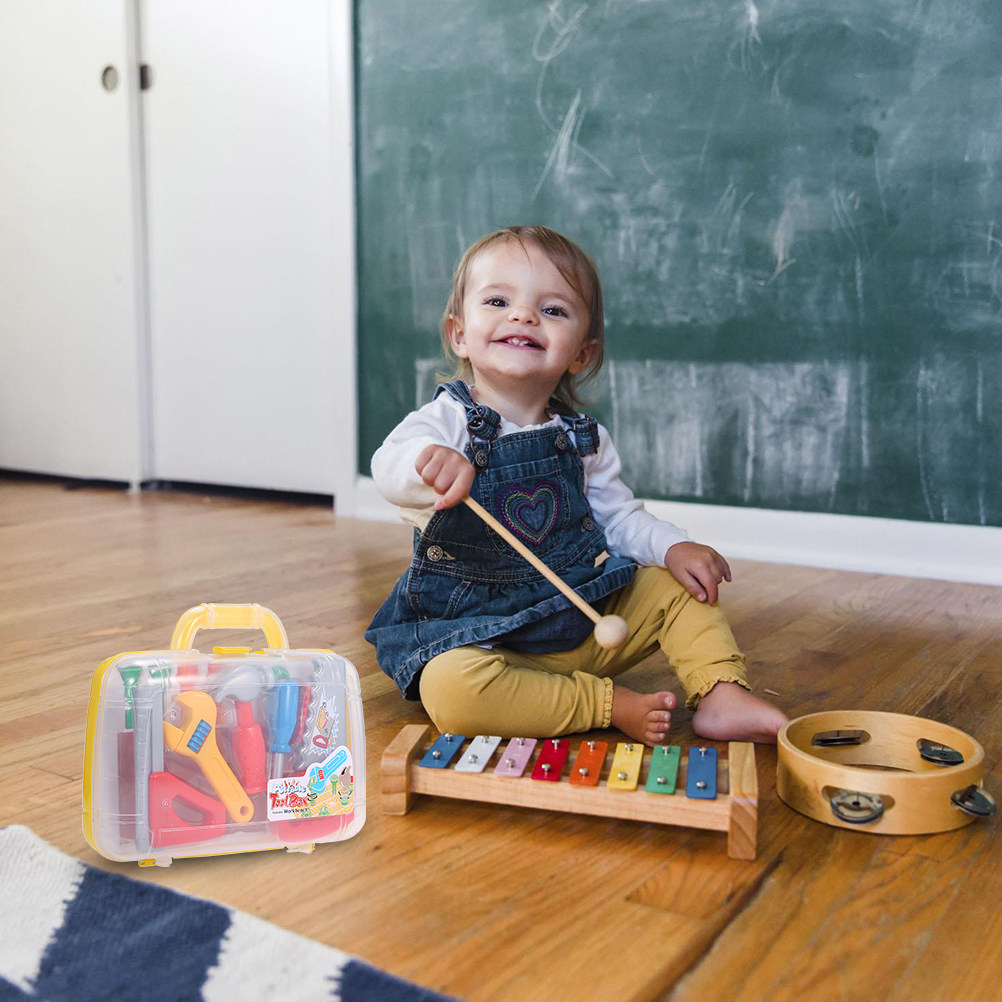 1Set Plastic Tool Box Kid Hand - Tools Workshop Kids 评论和价格