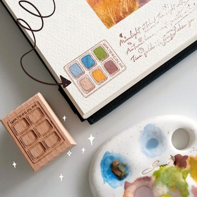 6 Grid Watercolor Color Card W - Tools Qa 评论和价格