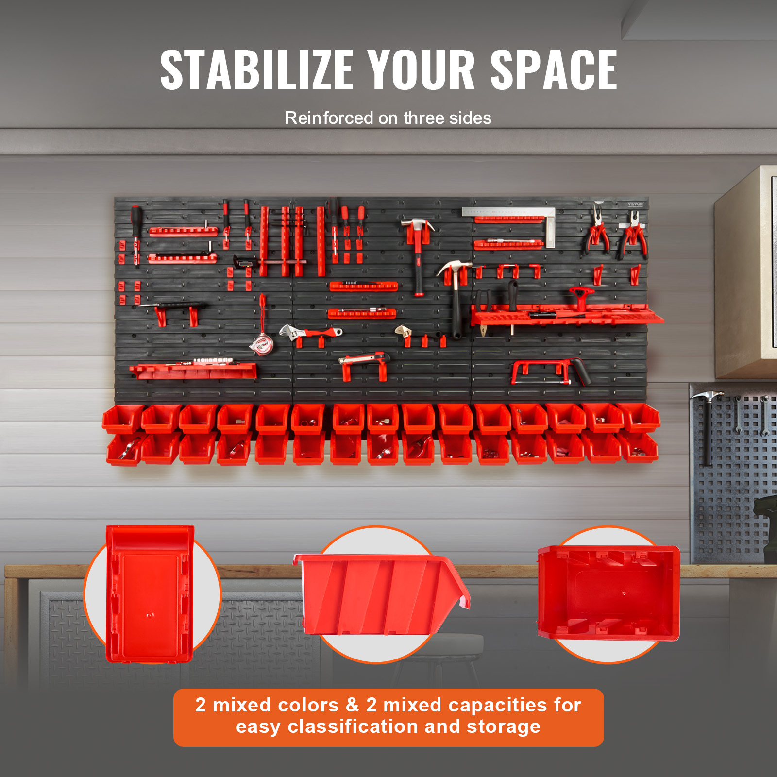 SucceBuy Wall Mounted Storage  - Screw Organizer Kit 评论和价格
