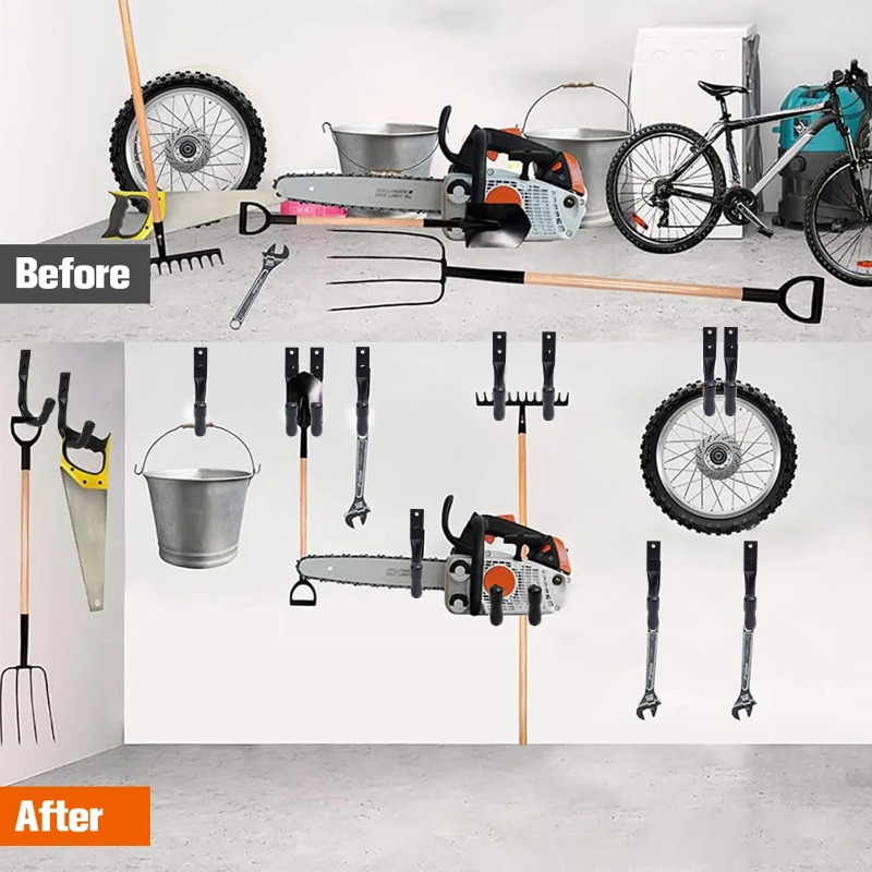 Double-holes Hooks with Screws - Screw Organizer Kit 评论和价格
