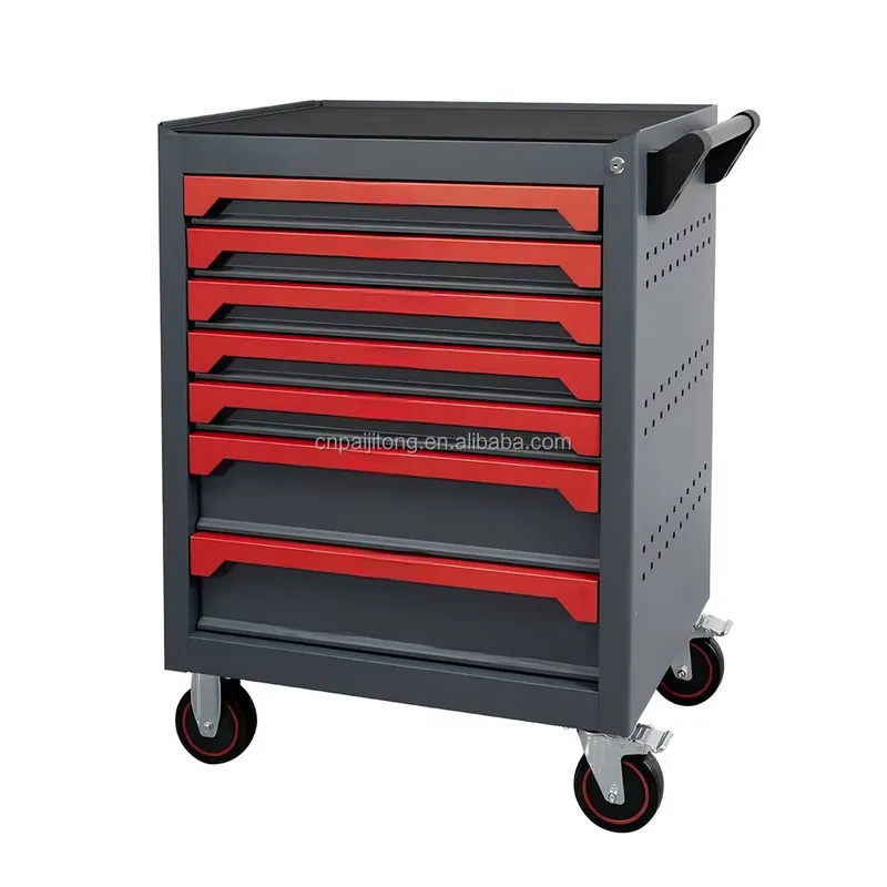 7 Drawer Trolley Lockable Red  - Tools Trolley For Workshop 评论和价格