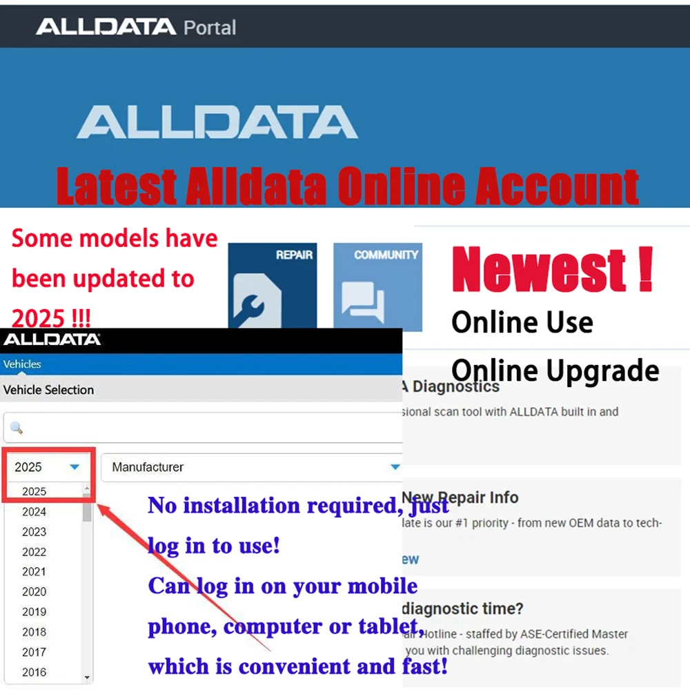 Alldata EU CAR Data Online Acc - Workshop Tools Online 评论和价格