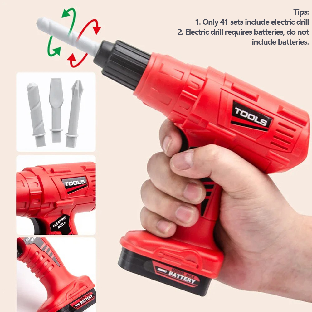 38/42 PCS Pretend Tools Kit Ki - Tools Workshop Kids 评论和价格