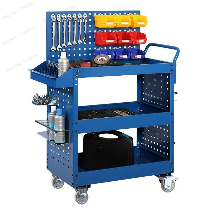 Heavy tool cart Three-layer mo - Tools Trolley For Workshop 评论和价格