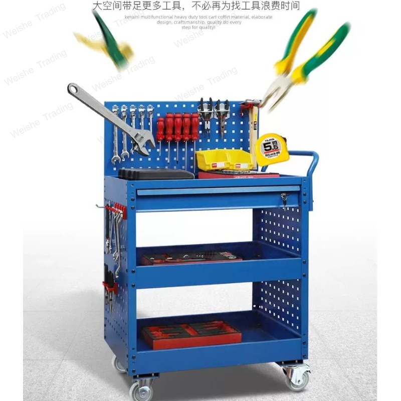 Heavy tool cart Three-layer mo - Tools Trolley For Workshop 评论和价格