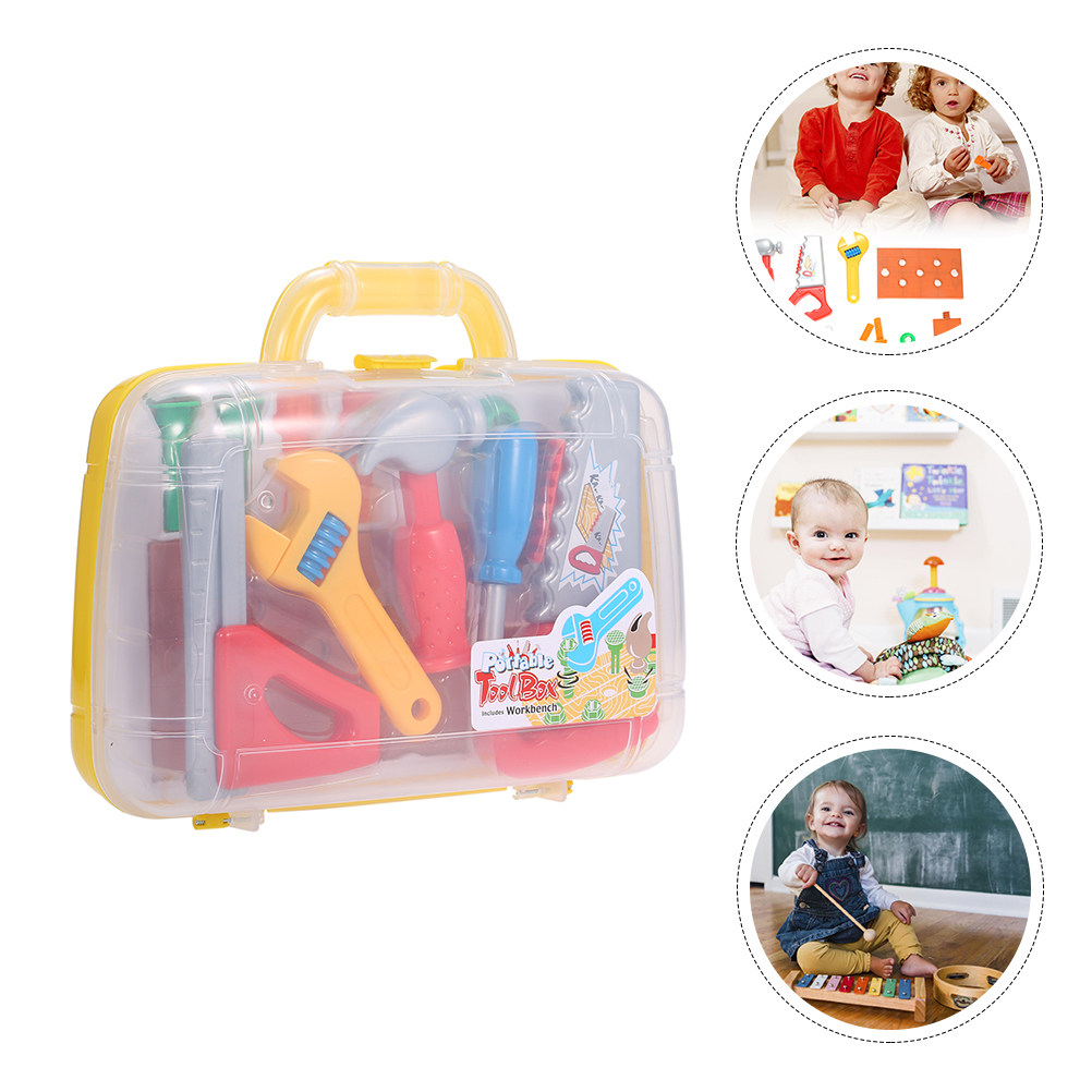 1Set Plastic Tool Box Kid Tool - Tools Workshop Kids 评论和价格