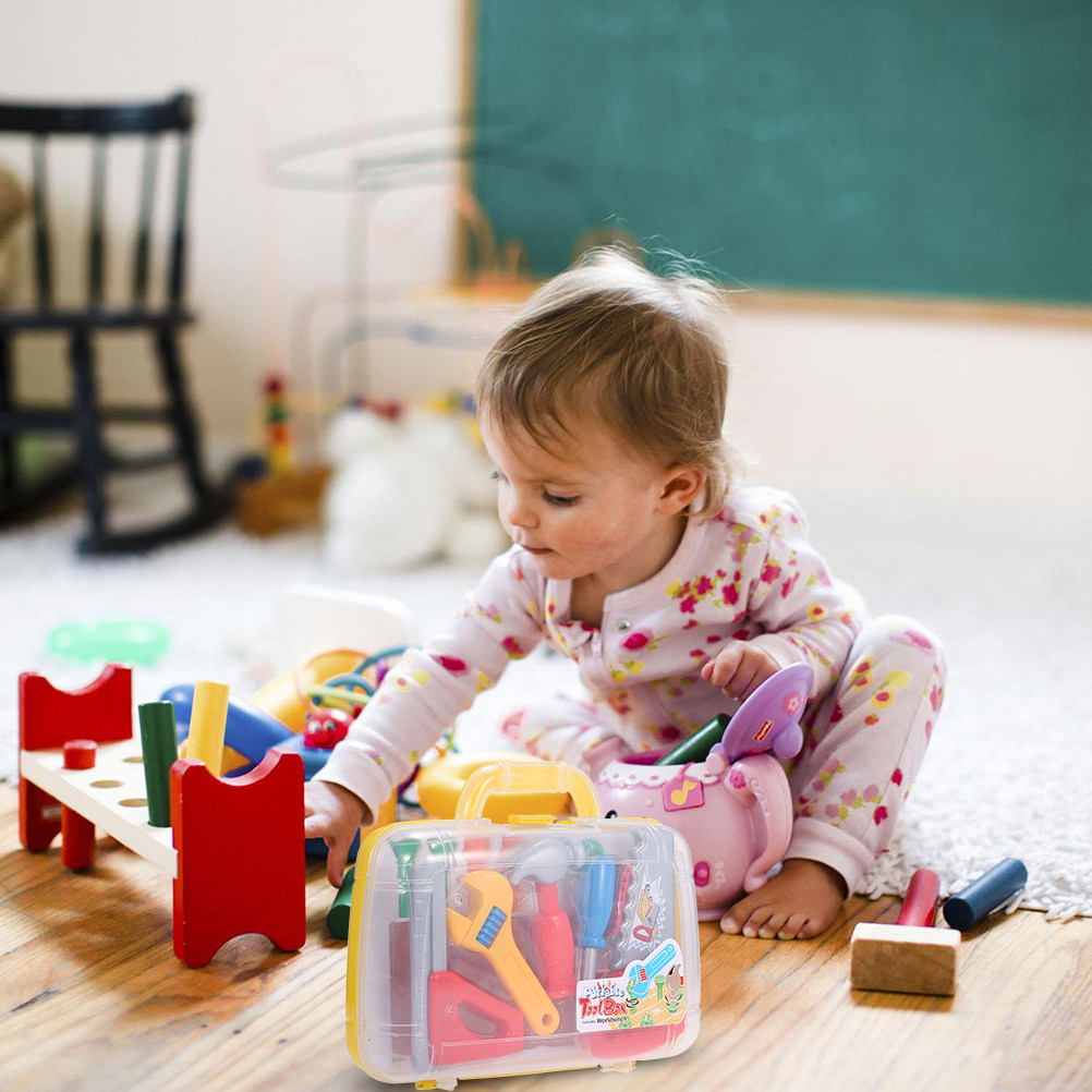 1Set Plastic Tool Box Kid Tool - Tools Workshop Kids 评论和价格