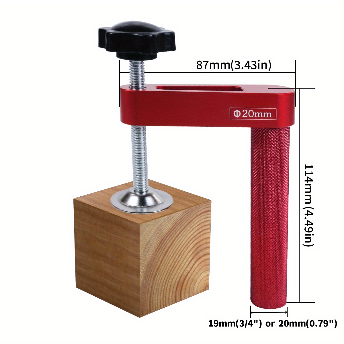 1pc 19mm/20mm Dog Hole Clamp W - Bench Dog Hole 评论和价格