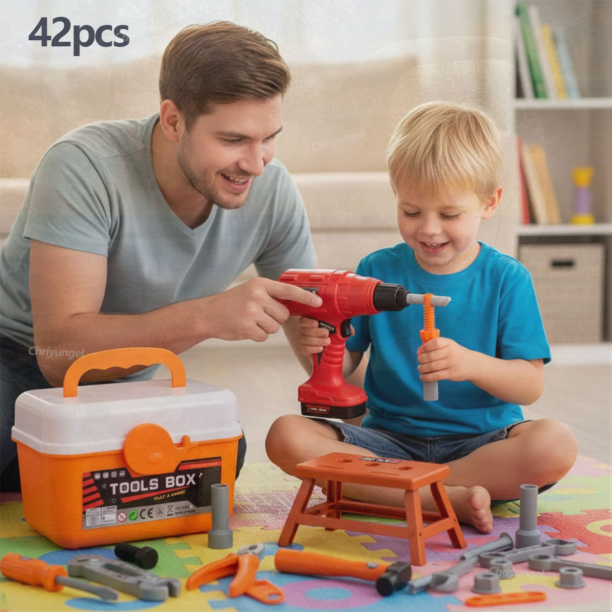 38/41 PCS Pretend Tools Kit Ki - Tools Workshop Kids 评论和价格