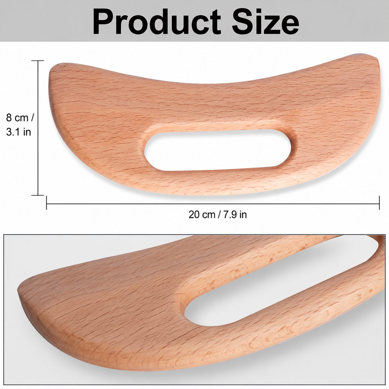 QA Wooden Gua Sha Massage Tool - Tools Qa 评论和价格