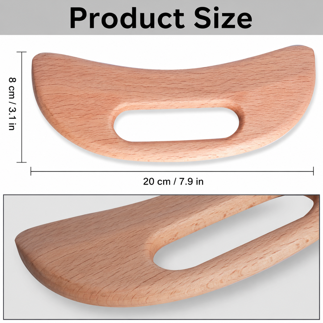 QA Wooden Gua Sha Massage Tool - Tools Qa 评论和价格