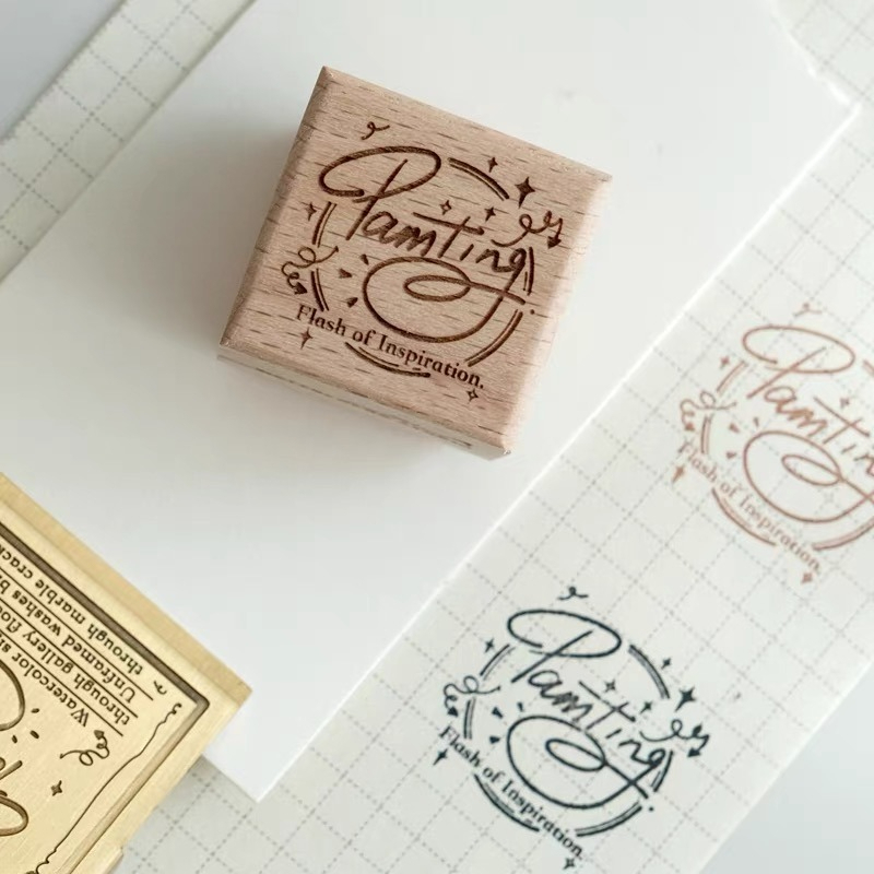 Wooden Rubber Stamps Watercolo - Tools Qa 评论和价格