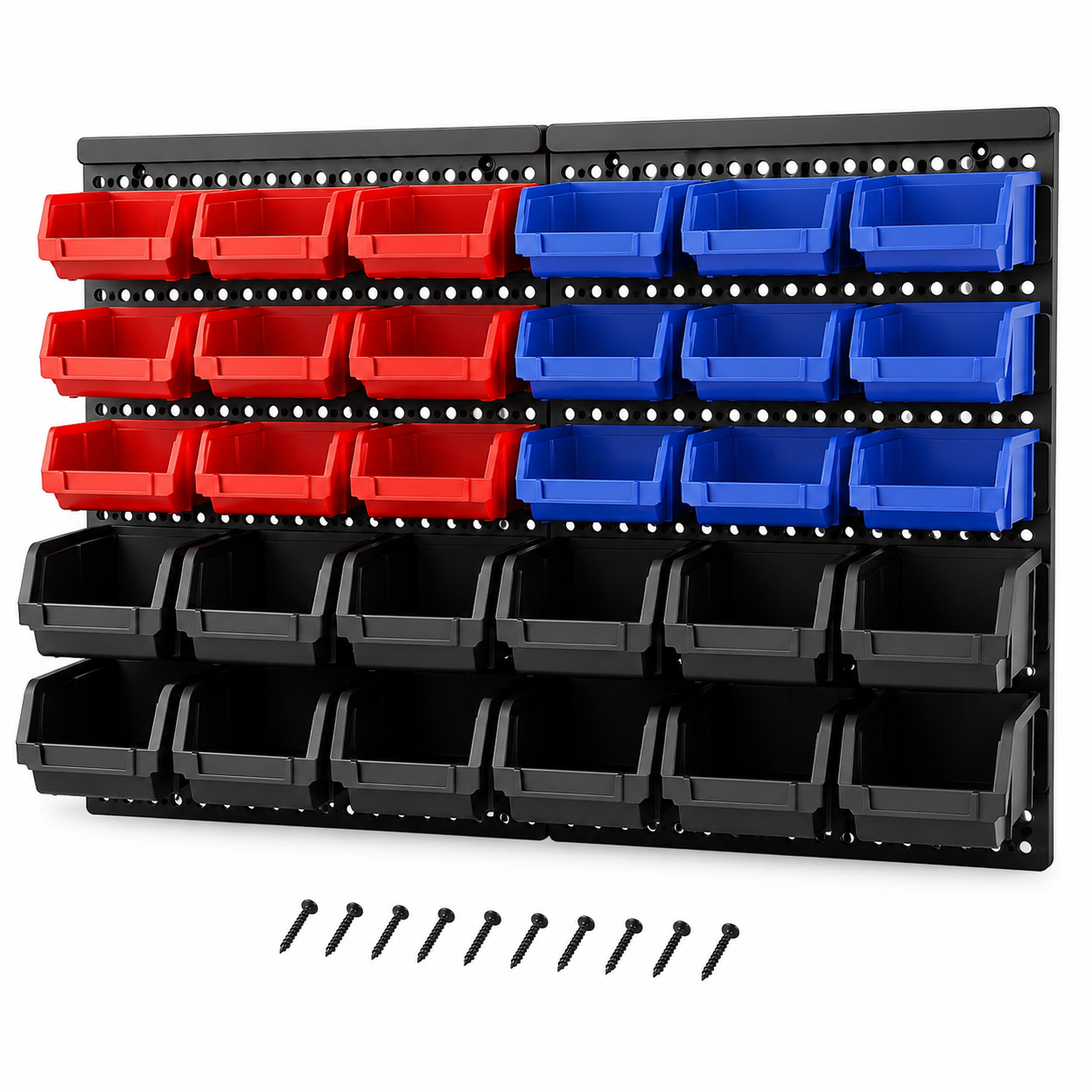 30-Bin Wall Mounted Small Part - Screw Organizer Kit 评论和价格