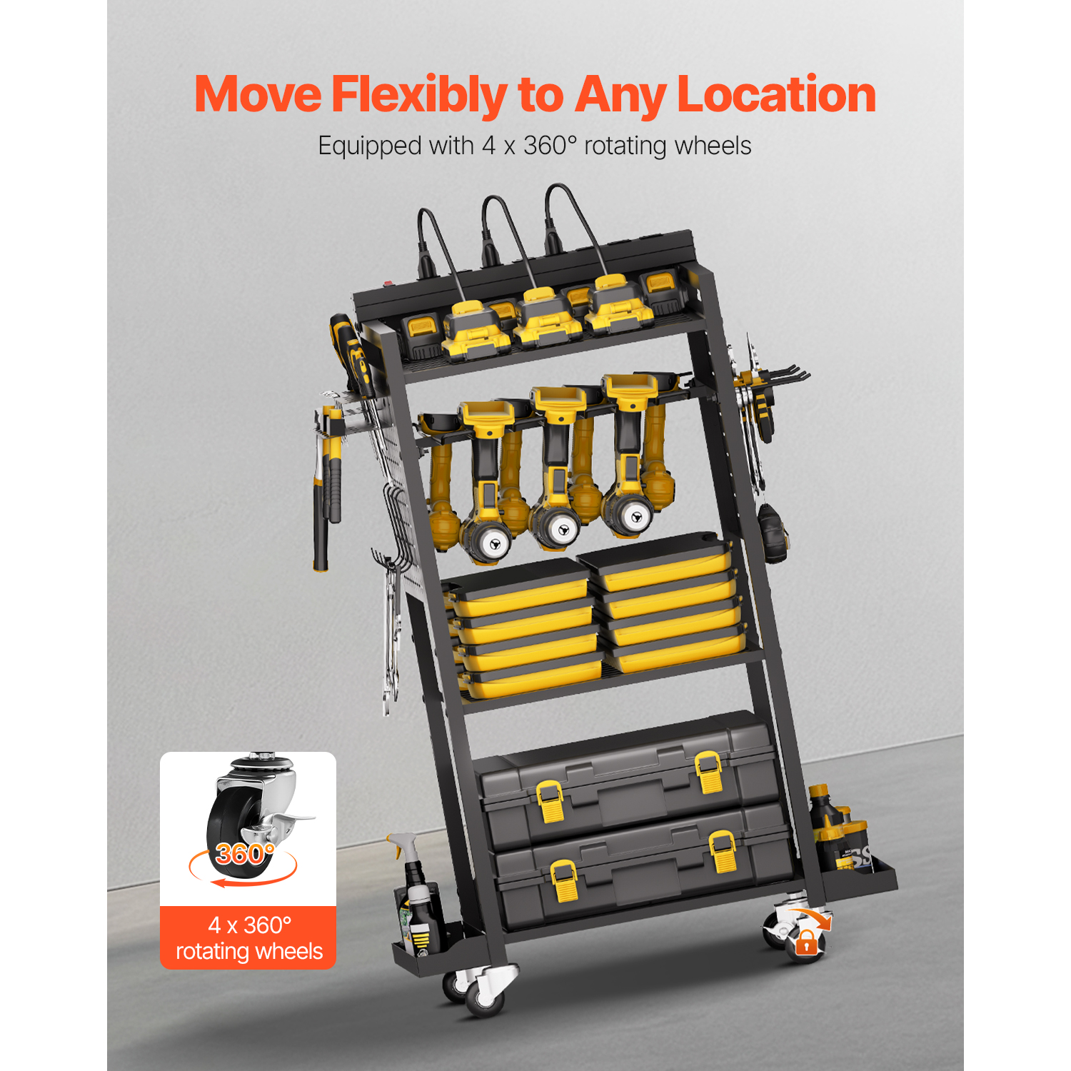 SucceBuy 4-tier Tool Organizer - Workshop Tools Cabinet 评论和价格