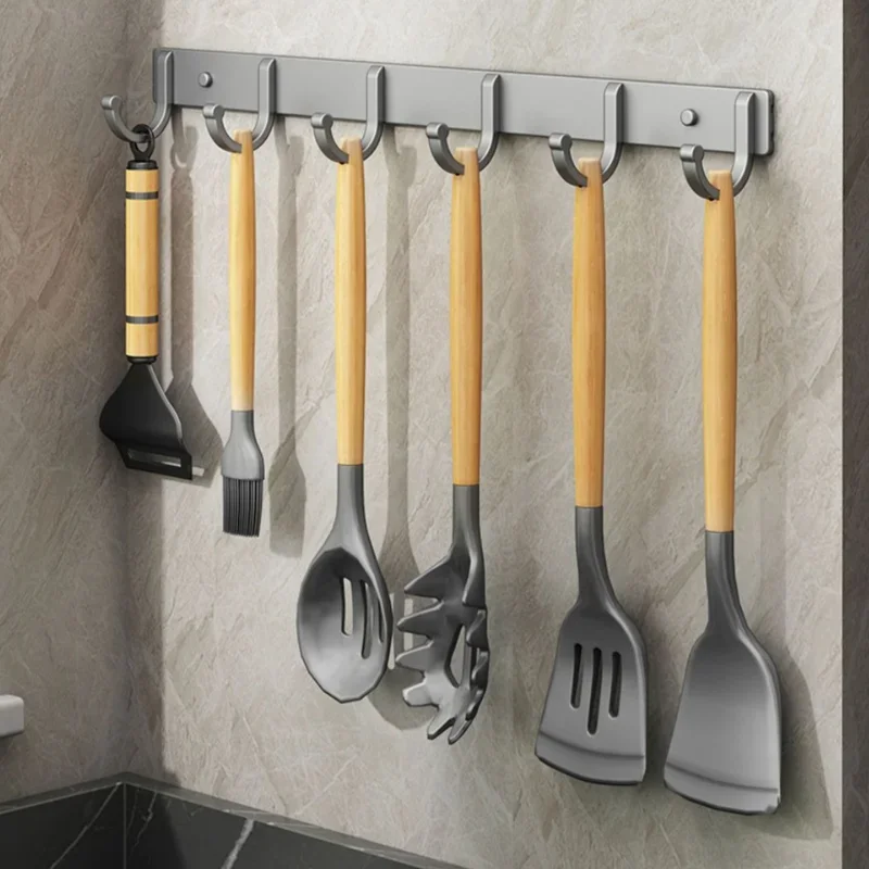 Aluminum Wall Hook Rack – No-D - Screw Organizer Kit 评论和价格