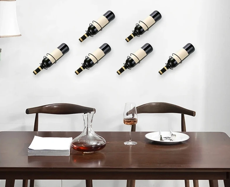 Pack Of 6 Wall Mounted Wine Ra - Screw Organizer Kit 评论和价格