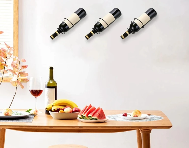 Pack Of 6 Wall Mounted Wine Ra - Screw Organizer Kit 评论和价格
