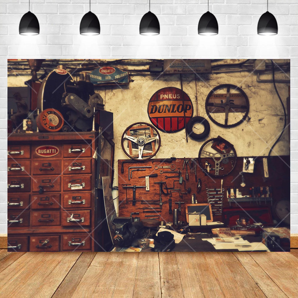 Retro Motorcycle Car Repairs G - Tools Workshop Kids 评论和价格