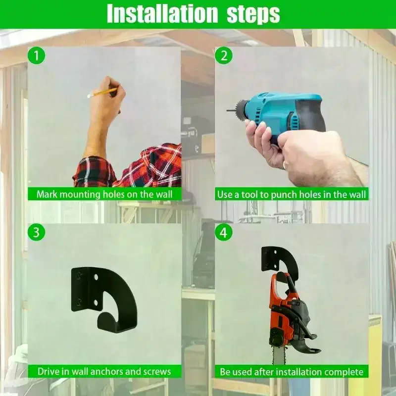 Chainsaw Wall Mount Heavy Duty - Tools In Metal Workshop 评论和价格