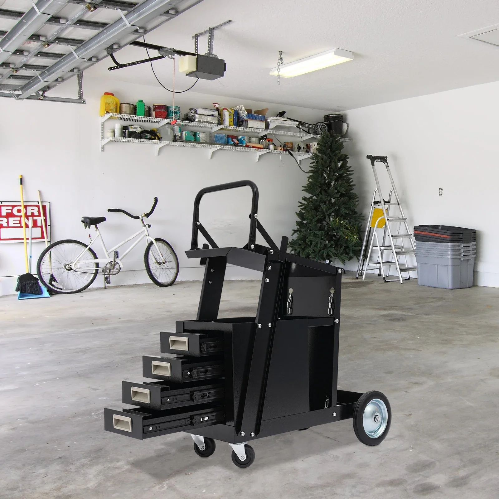 Rolling Welding Cart with Comf - Tools Trolley For Workshop 评论和价格